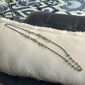 Necklace with delicate beading